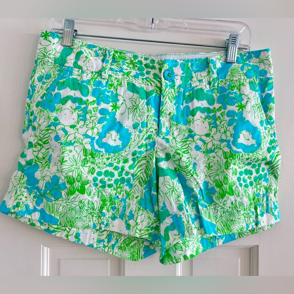 Lilly Pulitzer Callahan short Blue Green size 6